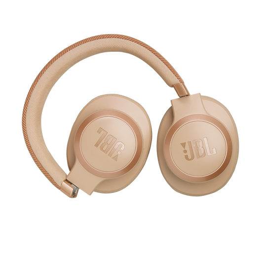 JBL Live 770NC - Sandstone - Wireless Over-Ear Headphones with True Adaptive Noise Cancelling - Detailshot 4